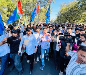 एनएसयूआई का प्रदर्शन