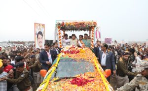 कुलेथ में मुख्यमंत्री का स्वागत