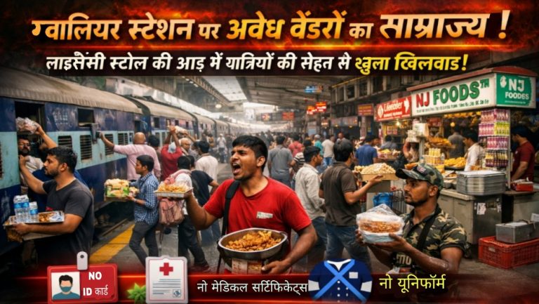 ग्वालियर स्टेशन पर अवैध वेंडरों का साम्राज्य!