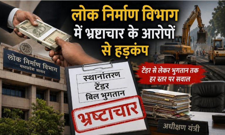 लोक निर्माण विभाग में भ्रष्टाचार के आरोपों से हड़कंप