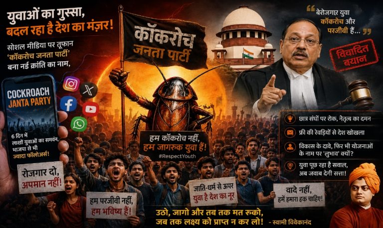 ‘कॉकरोच जनता पार्टी’ का डिजिटल विस्फोट