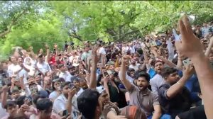 कॉकरोच जनता पार्टी का जंतर मंतर पर प्रदर्शन